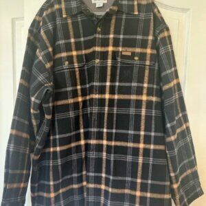 EUC Carhartt Youngstown Waffle Thermal-Lined Flannel Plaid Shirt Jacket